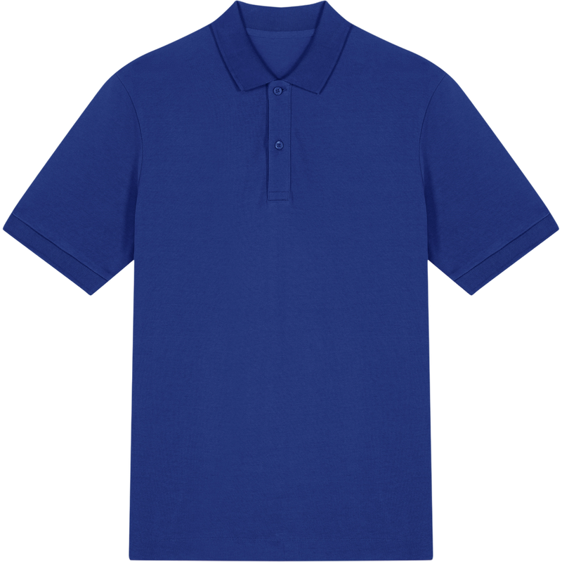 Polo unisexe Prepster 2.0 à plat, coloris Worker Blue