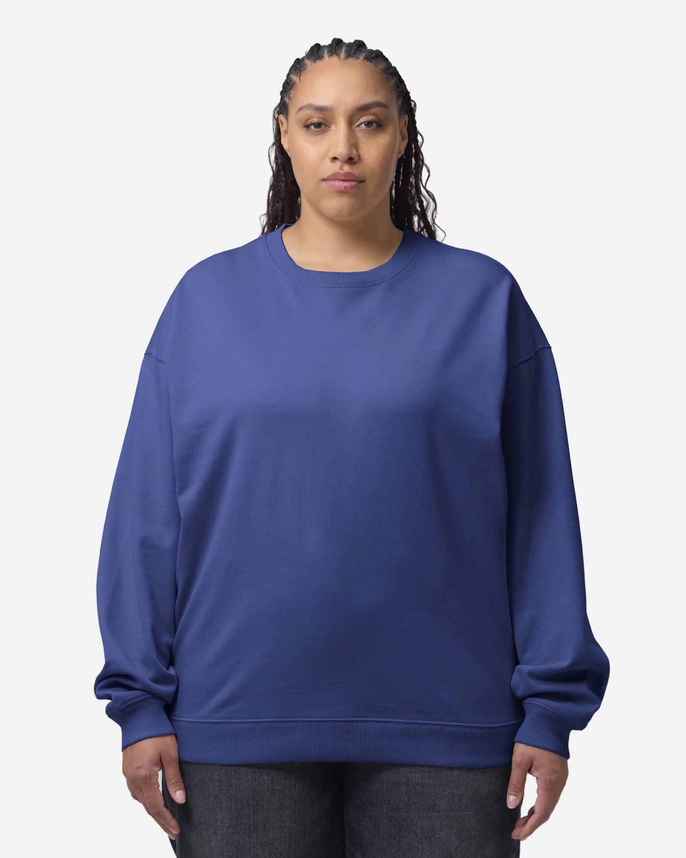 Sweat unisexe Radder 2.0 porté, coloris Dusk