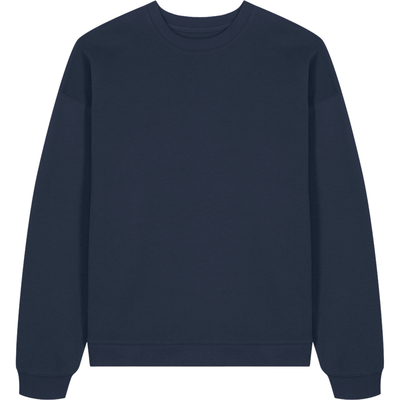 Sweat unisexe Radder 2.0 à plat, coloris French Navy
