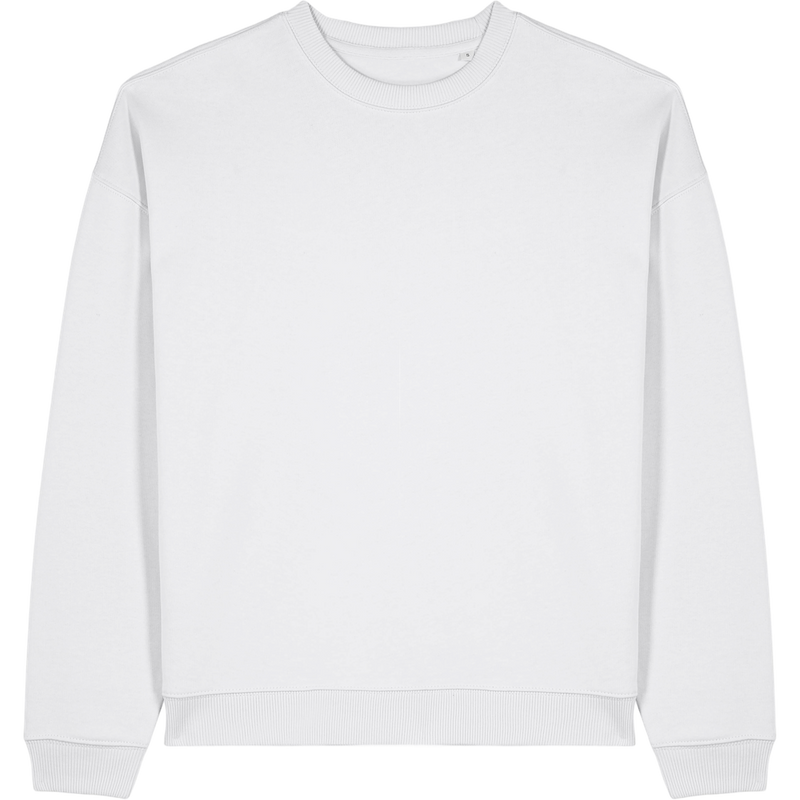 Sweat unisexe Radder 2.0 à plat, coloris White