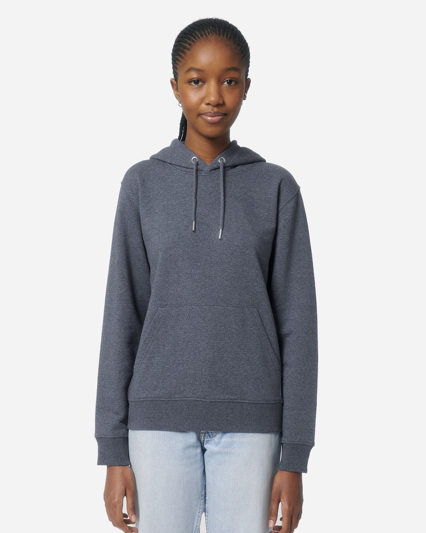 Sweat à capuche unisexe RE-Cruiser porté, coloris RE-Navy