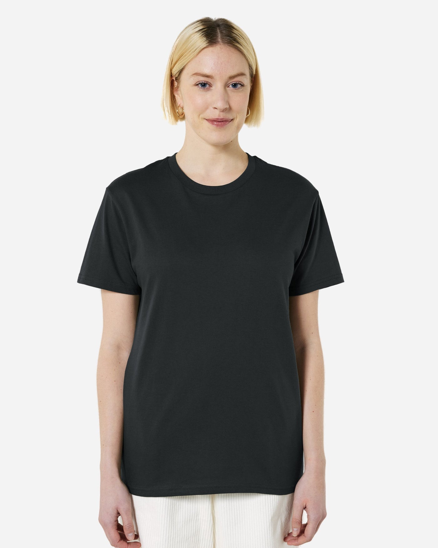 T-shirt unisexe Rocker porté, coloris Black