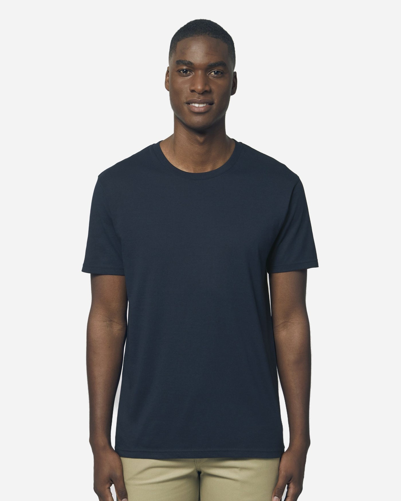 T-shirt unisexe Rocker porté, coloris French Navy
