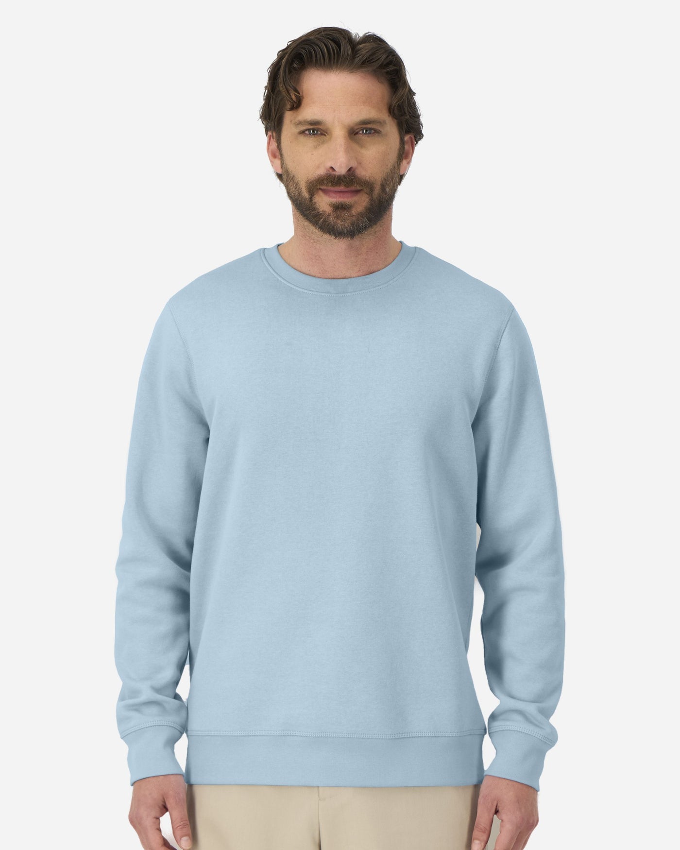 Sweat unisexe Roller porté, coloris Sky blue
