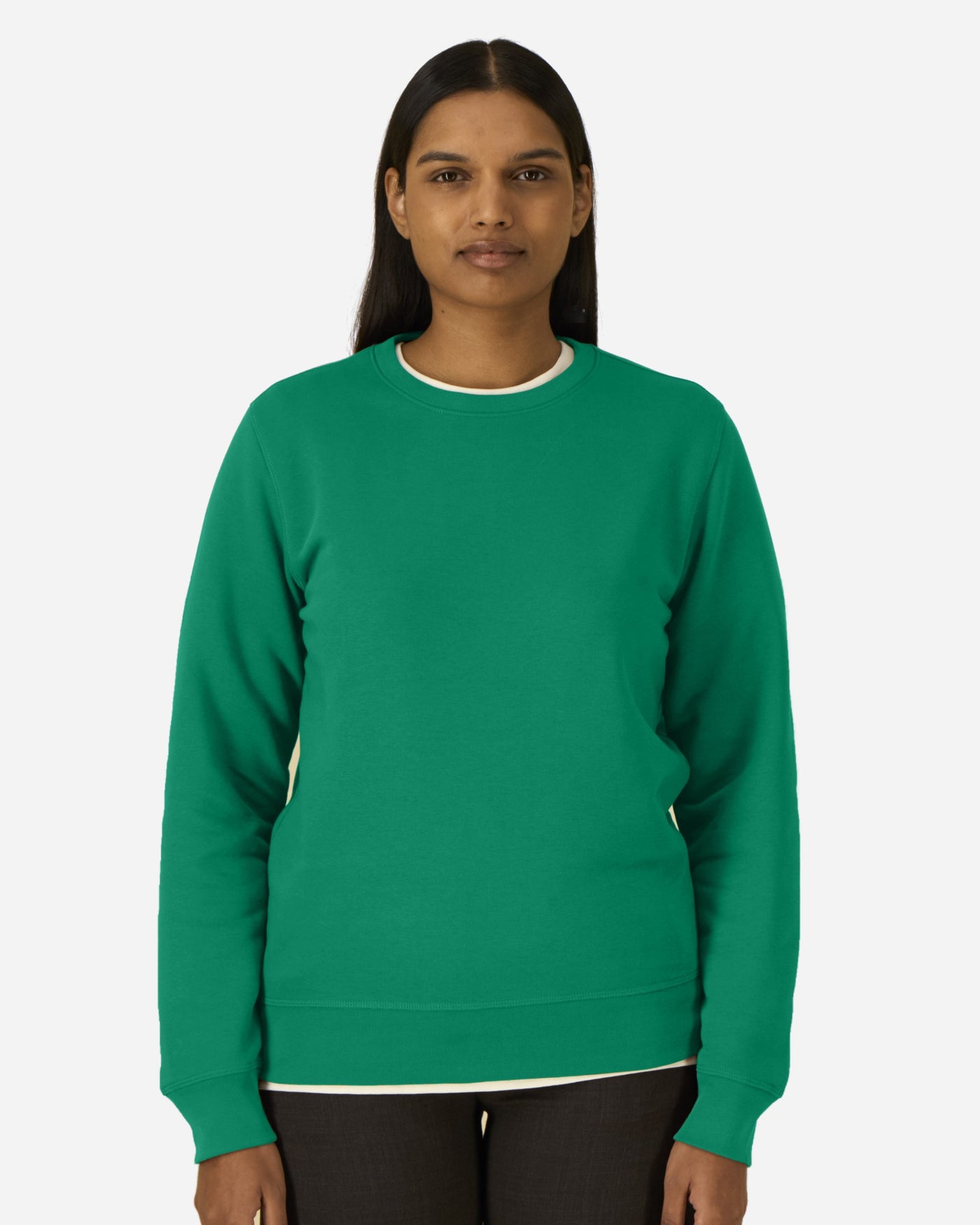 Sweat unisexe Roller porté, coloris Verdant Green