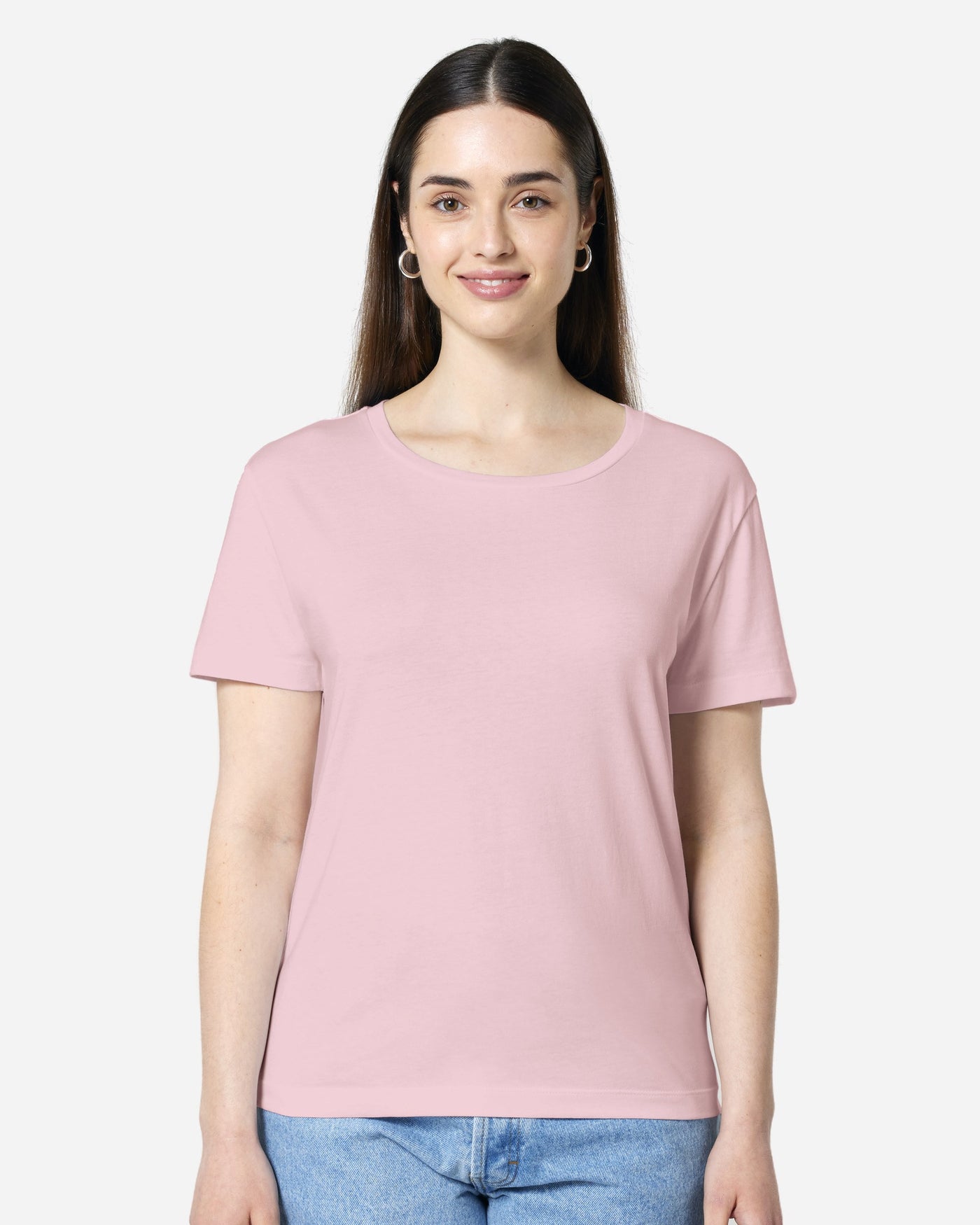 T-shirt femme Stella Serena porté, coloris Cotton Pink