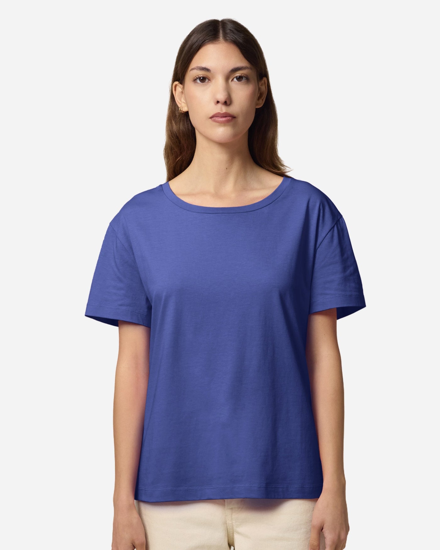 T-shirt femme Stella Serena porté, coloris Dusk