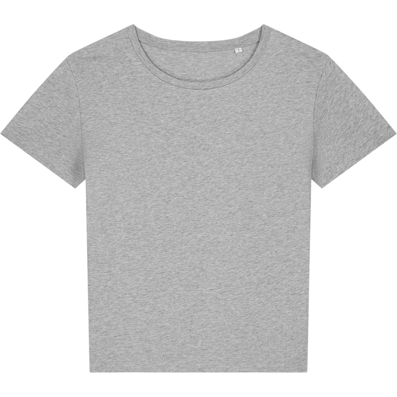 T-shirt femme Stella Serena à plat, coloris Heather Grey