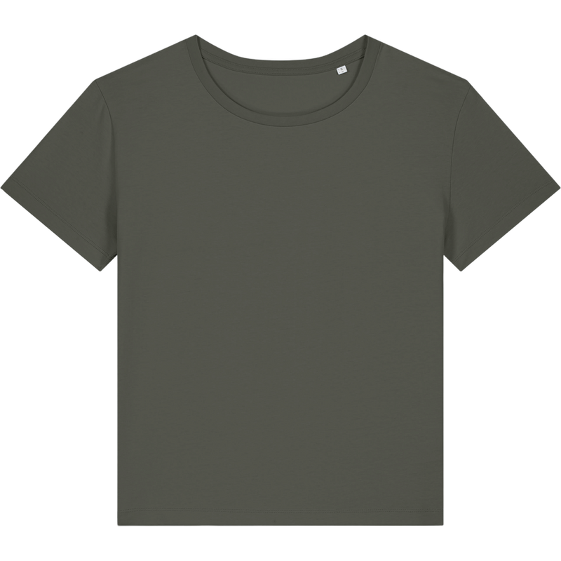 T-shirt femme Stella Serena à plat, coloris Khaki