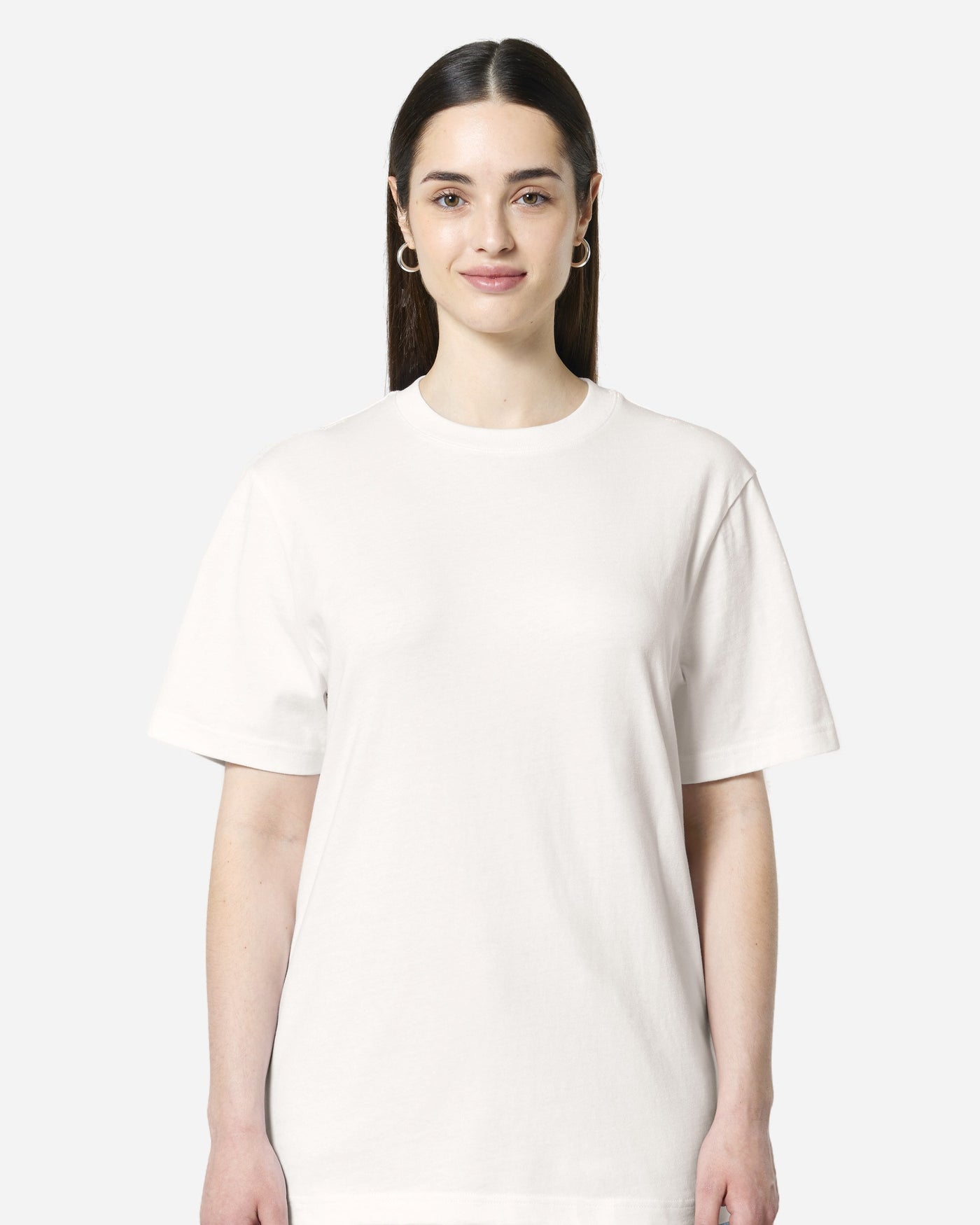 T-shirt unisexe Sparker 2.0 porté, coloris Off White