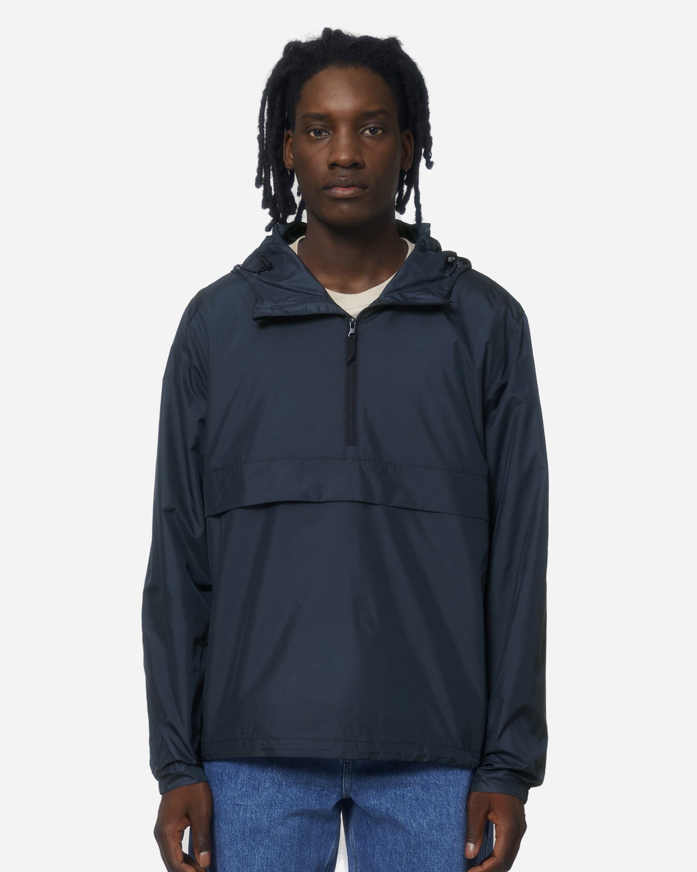 Anorak unisexe Speeder porté, coloris French Navy