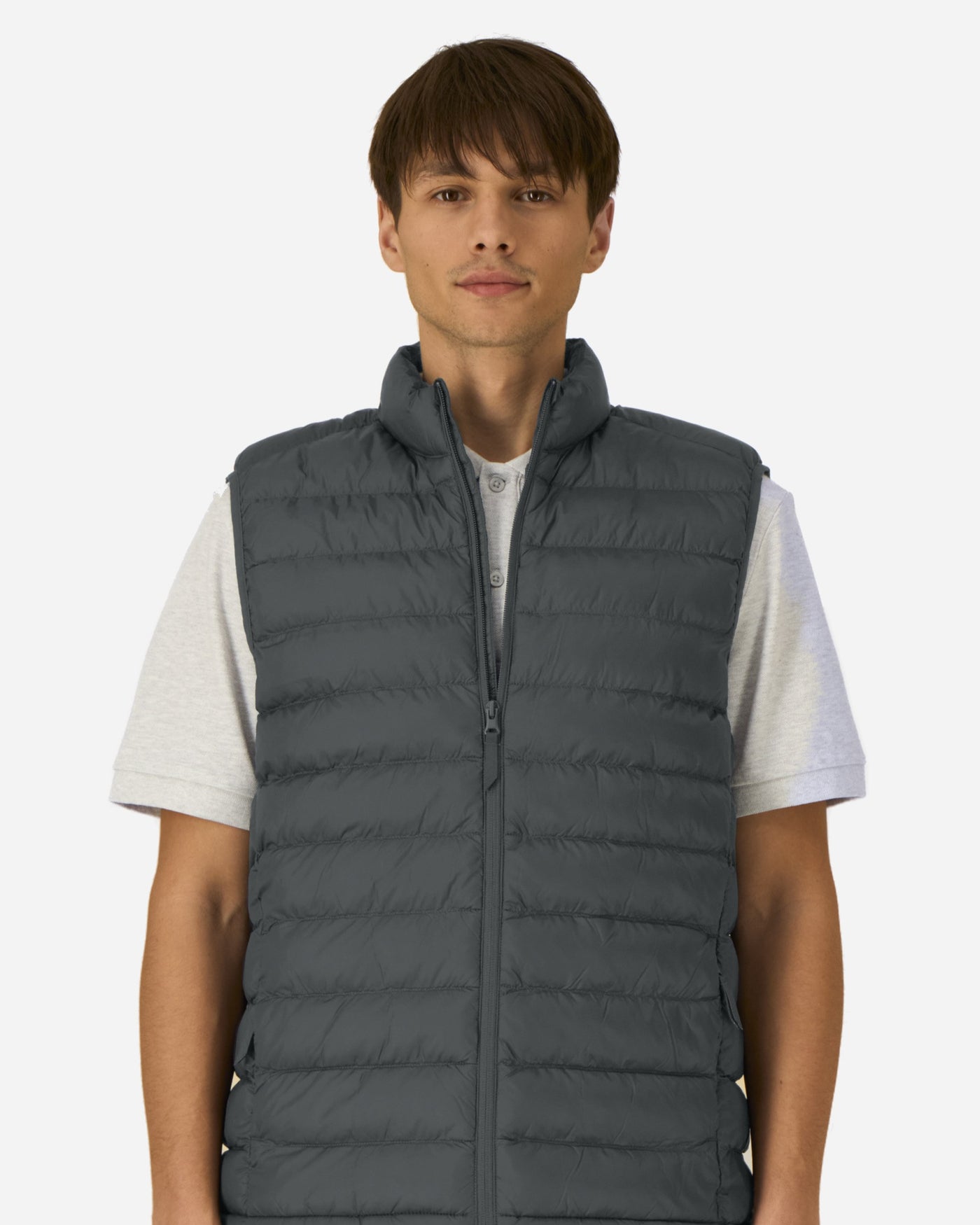 Doudoune sans manches homme Stanley Climber 2.0 porté, coloris Anthracite