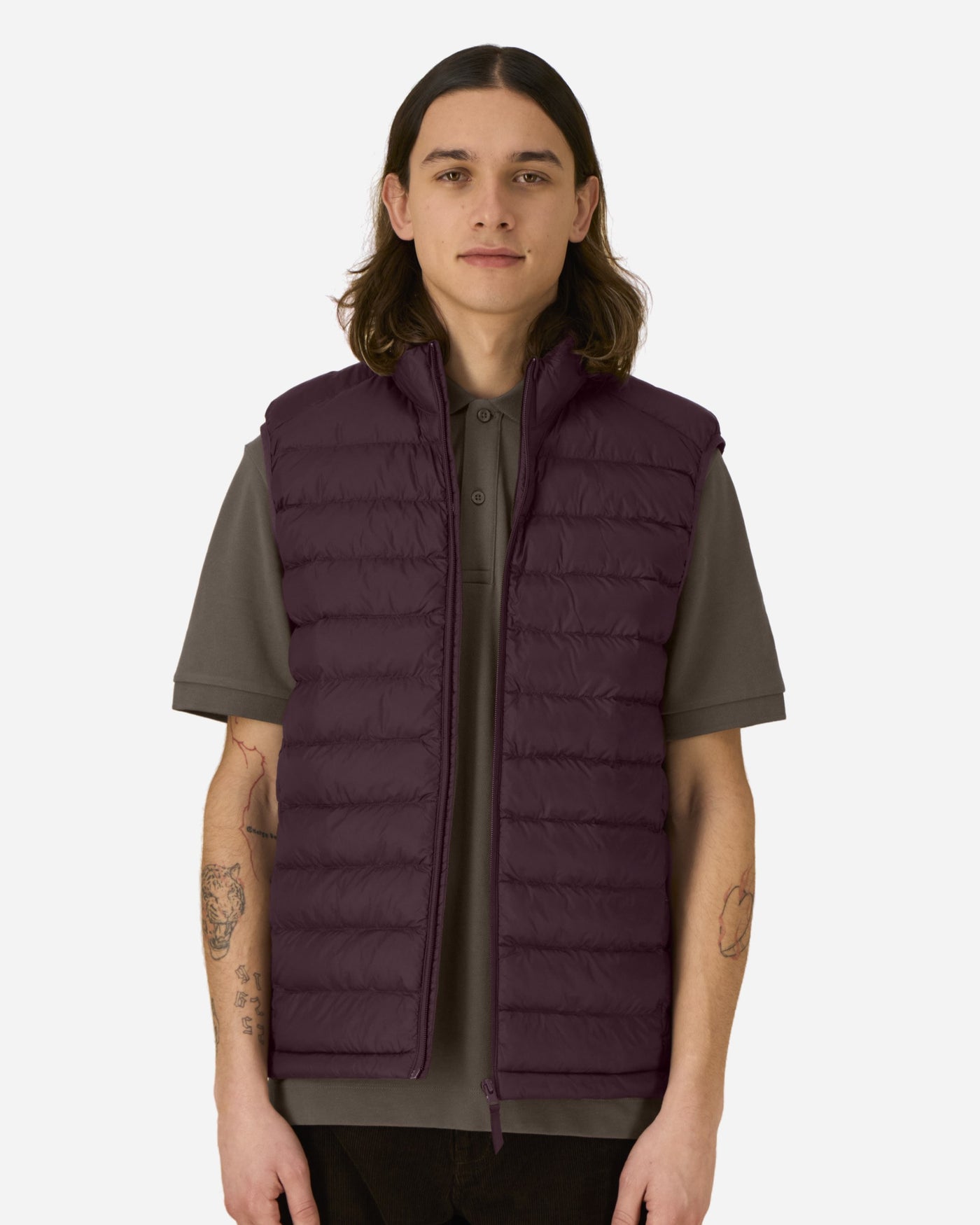 Doudoune sans manches homme Stanley Climber 2.0 porté, coloris Red Brown