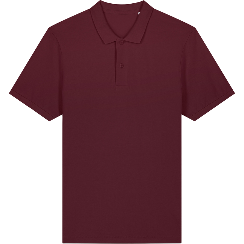 Polo homme Stanley Coaster à plat, coloris Burgundy