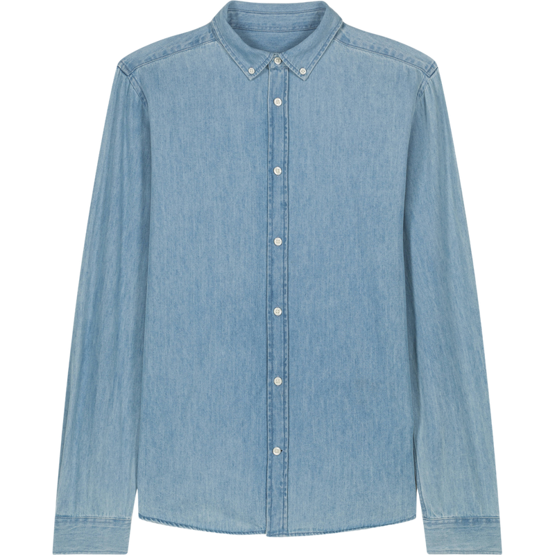 Chemise en jean homme Stanley Denim Shirt à plat, coloris Light Wash
