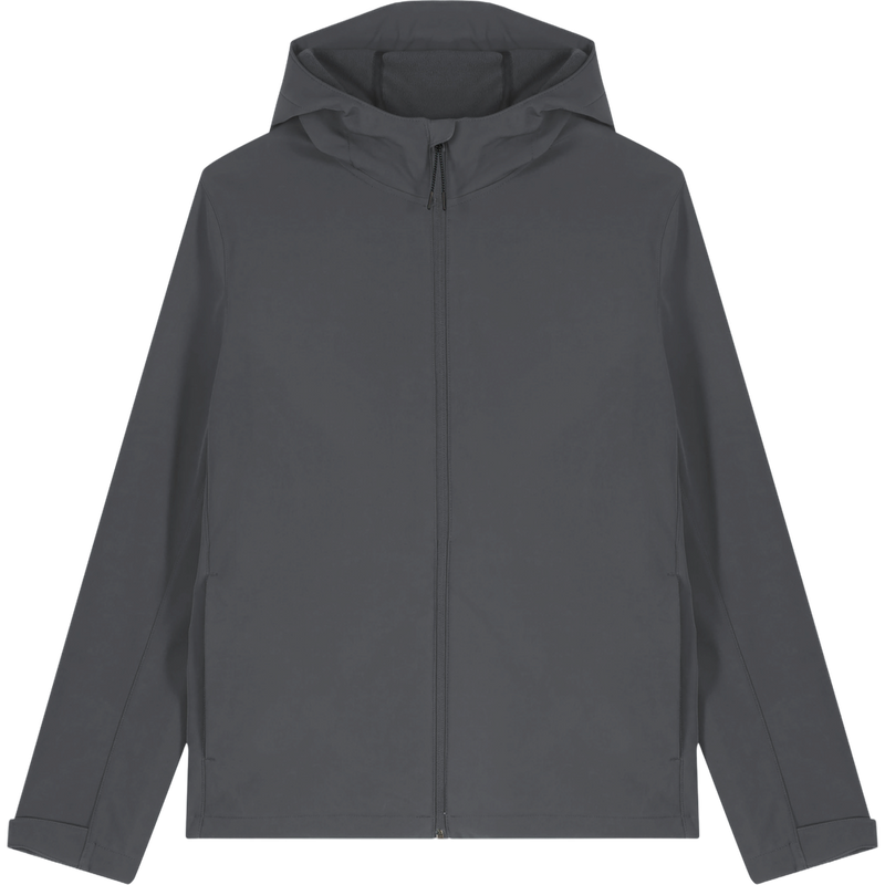 Veste softshell à capuche homme Stanley Discoverer à plat, coloris Anthracite