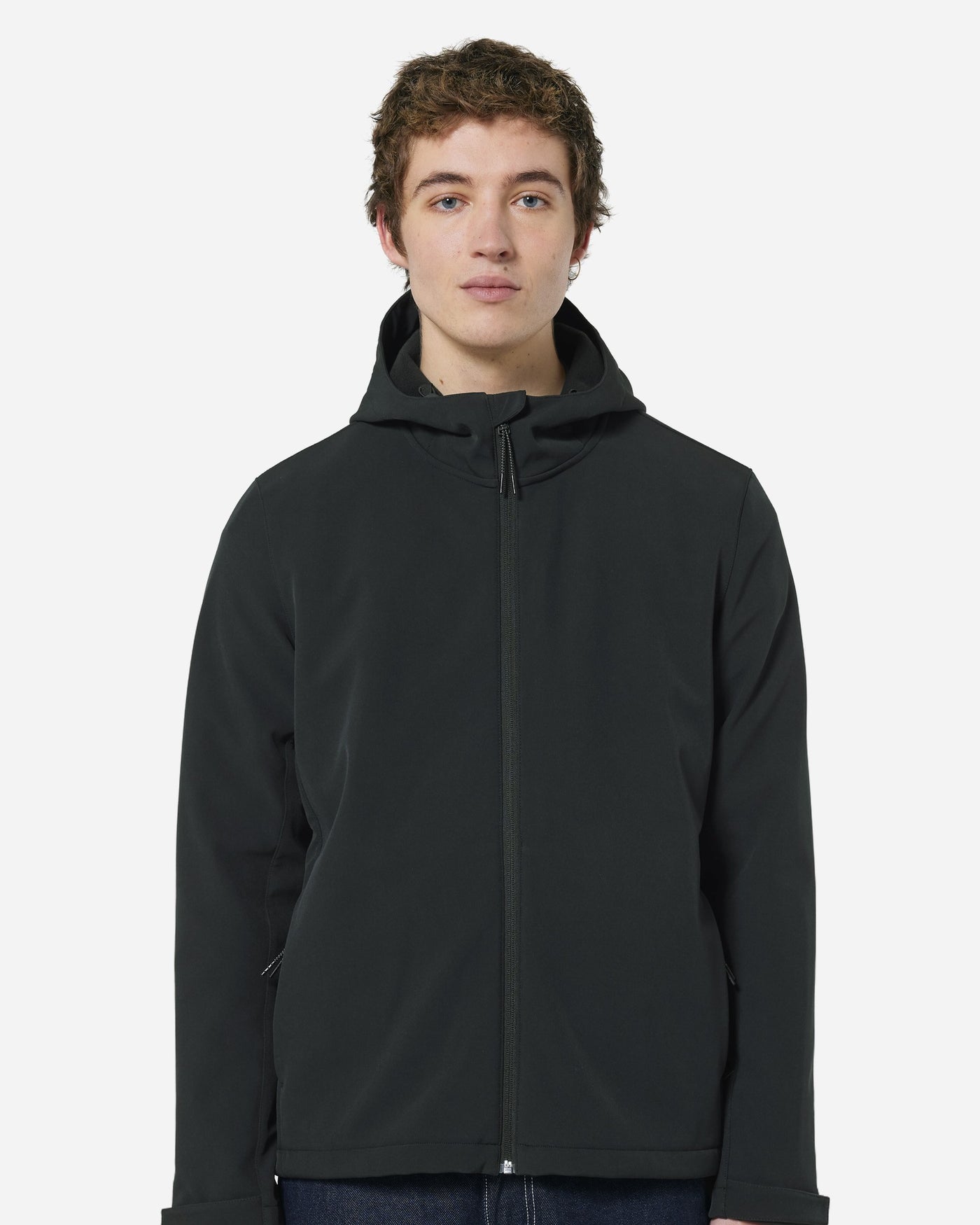 Veste softshell à capuche homme Stanley Discoverer porté, coloris Black