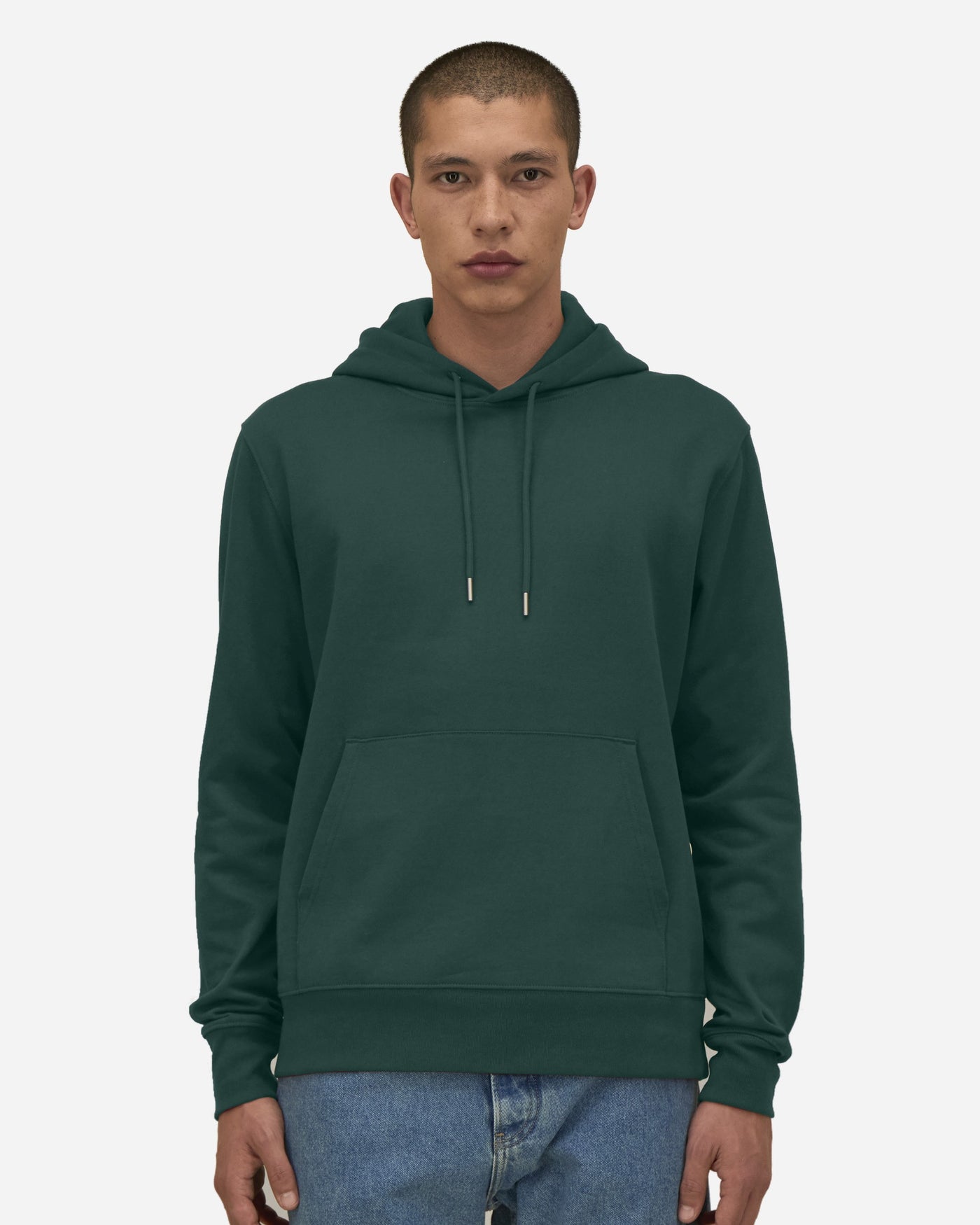 Sweat à capuche homme Stanley Gamechanger porté, coloris Glazed Green