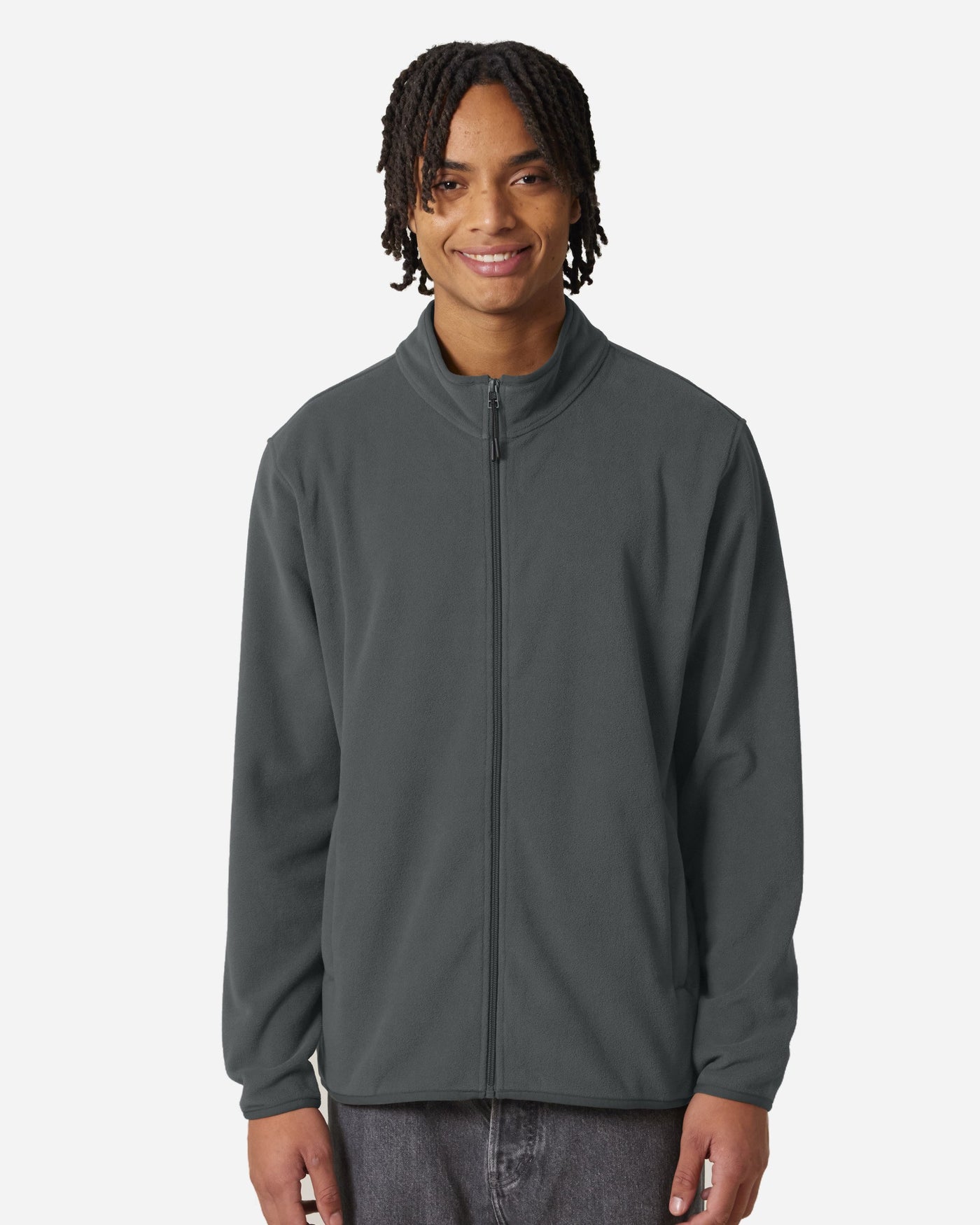 Veste polaire homme Stanley Guider porté, coloris Anthracite