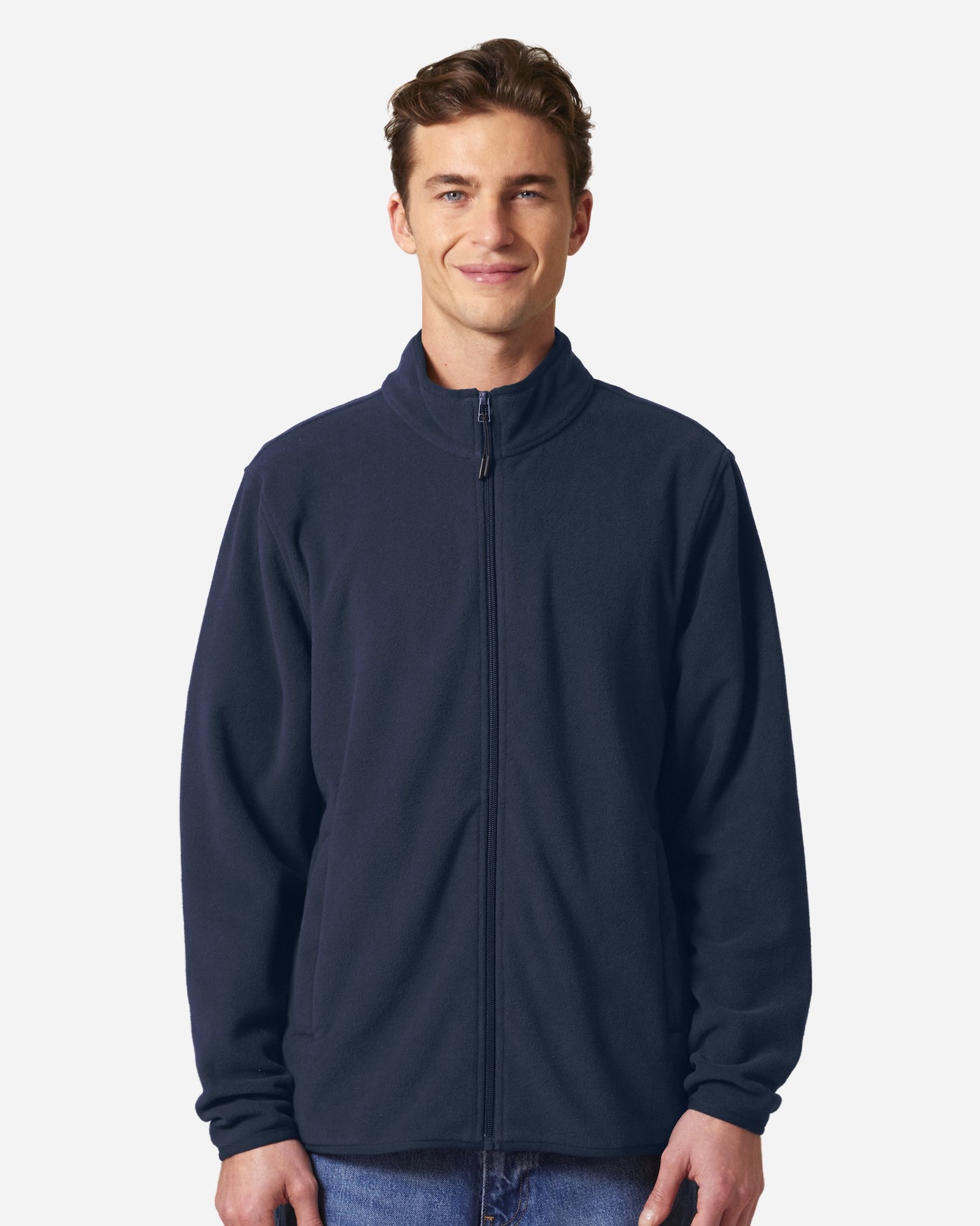 Veste polaire homme Stanley Guider porté, coloris French Navy