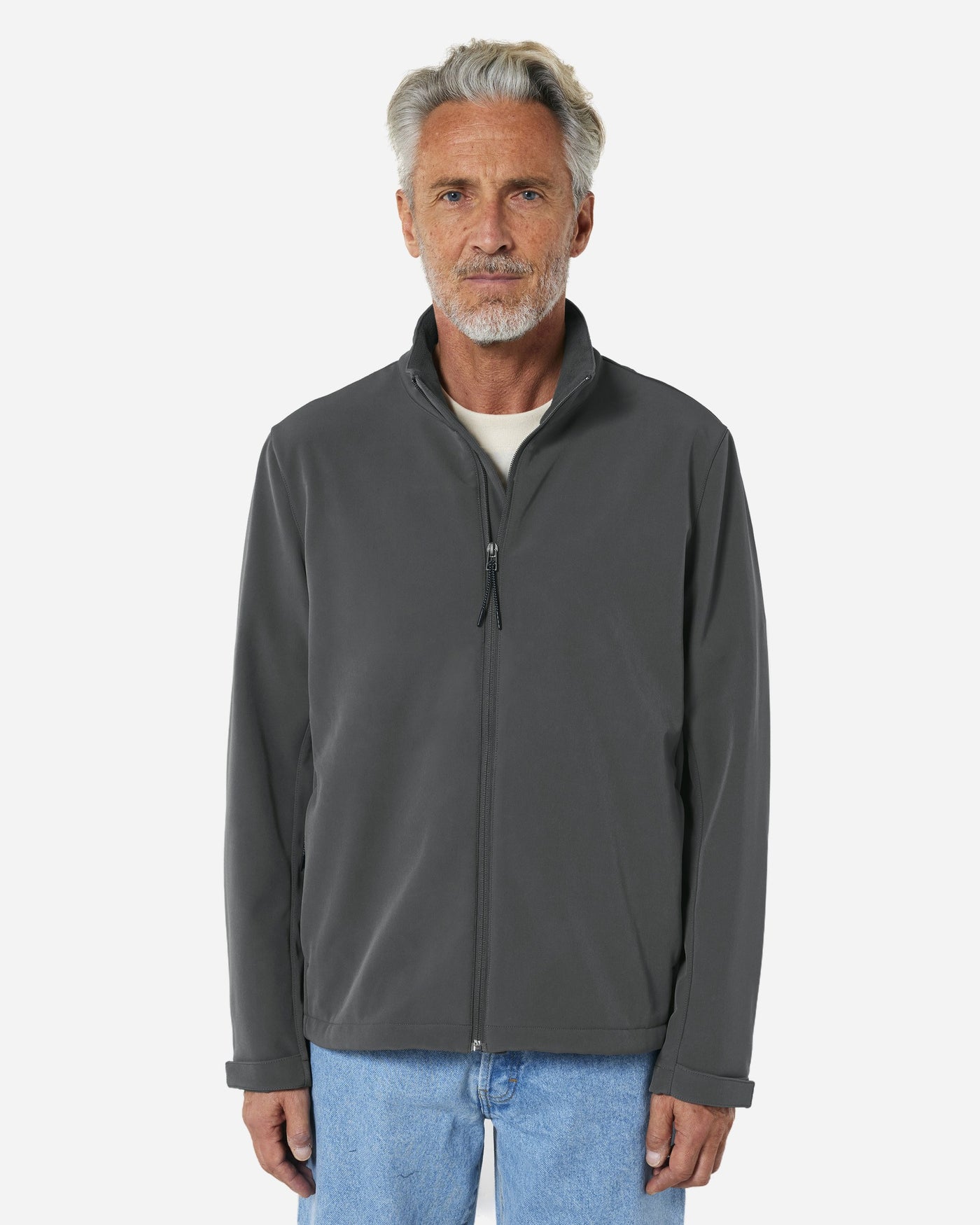 Veste softshell homme Stanley Navigator porté, coloris Anthracite