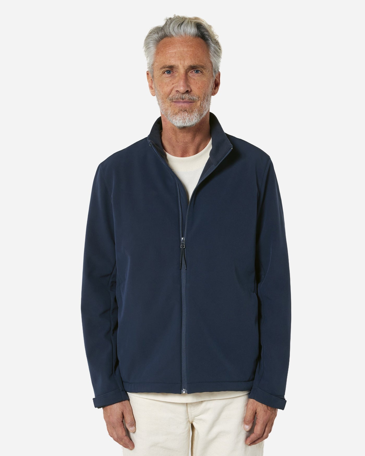 Veste softshell homme Stanley Navigator porté, coloris French Navy