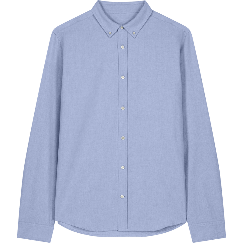 Chemise oxford homme Stanley Oxford Shirt à plat, coloris Blue Oxford