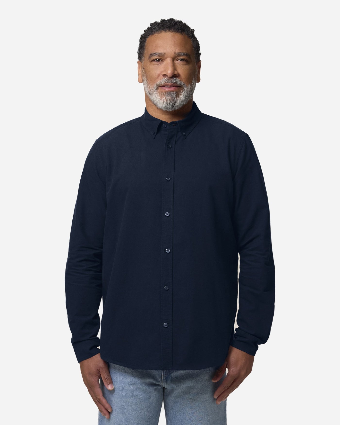 Chemise oxford homme Stanley Oxford Shirt porté, coloris French Navy