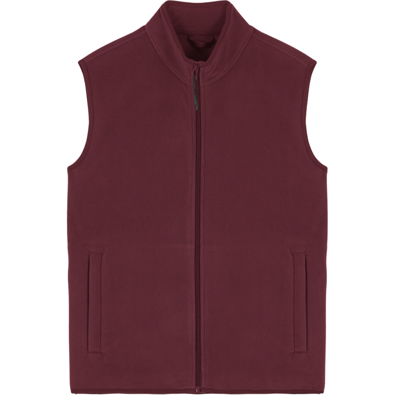 Gilet polaire homme Stanley Quester à plat, coloris Burgundy