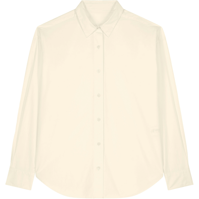 Chemise popeline homme Stanley Styler Shirt à plat, coloris Cream