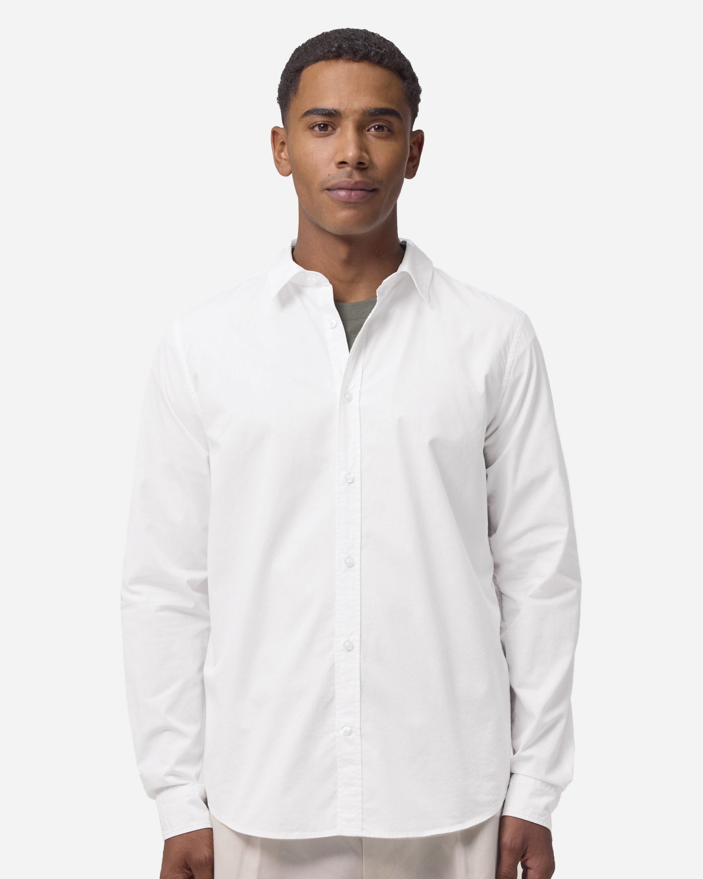 Chemise popeline homme Stanley Styler Shirt porté, coloris White