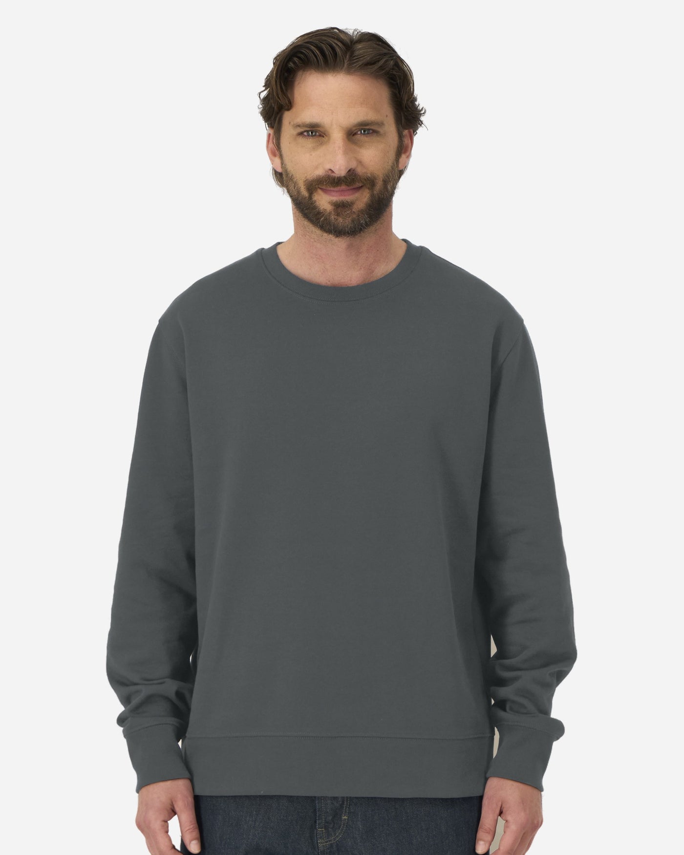Sweat homme Stanley Thinker porté, coloris Anthracite