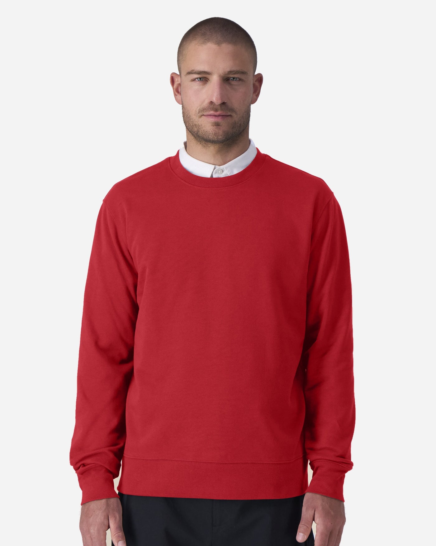 Sweat homme Stanley Thinker porté, coloris Red