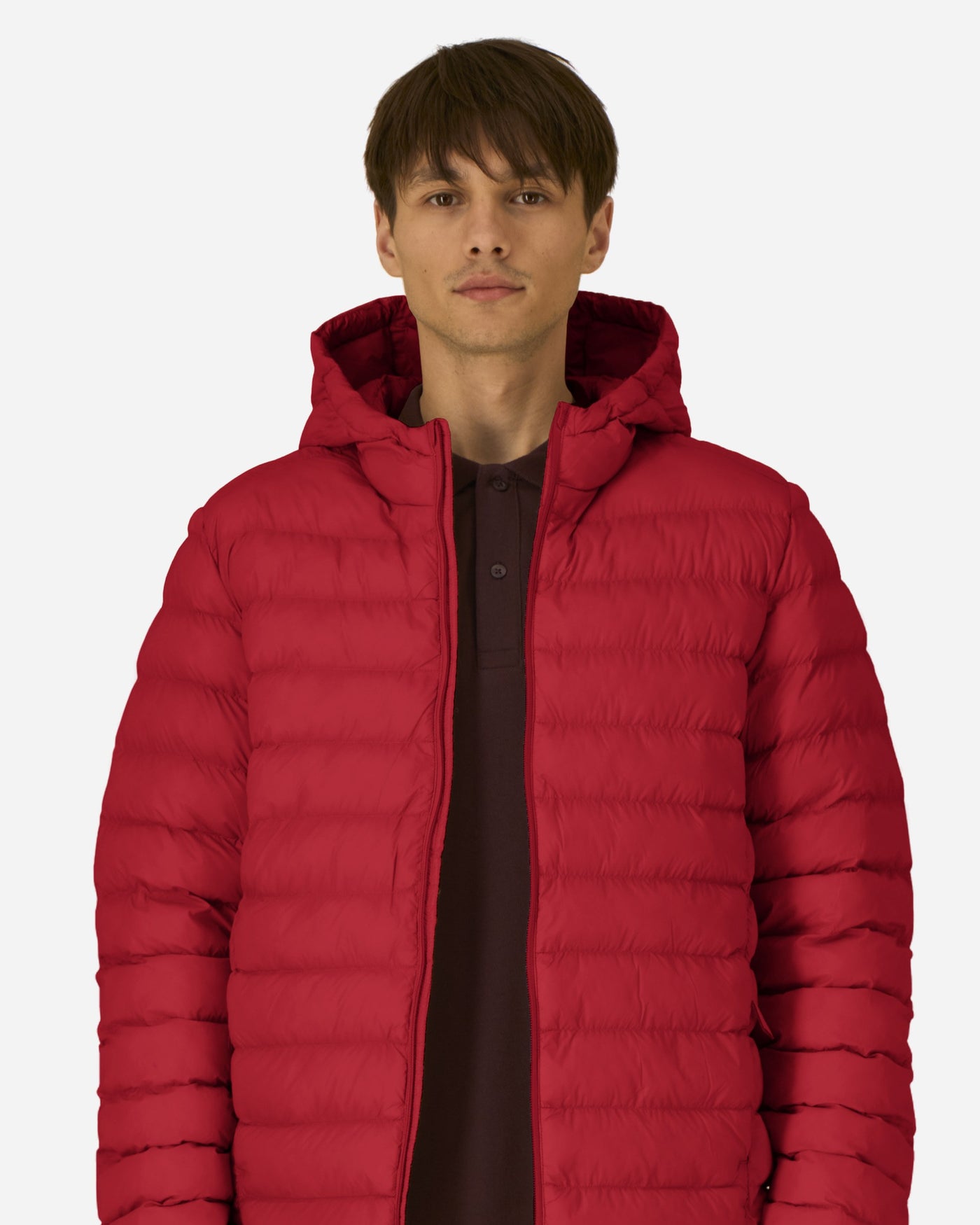 Doudoune à capuche homme Stanley Voyager 2.0 porté, coloris Red