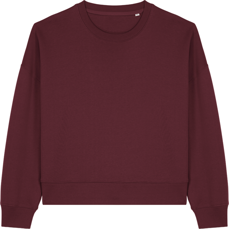 Sweat femme Stella Alma à plat, coloris Burgundy