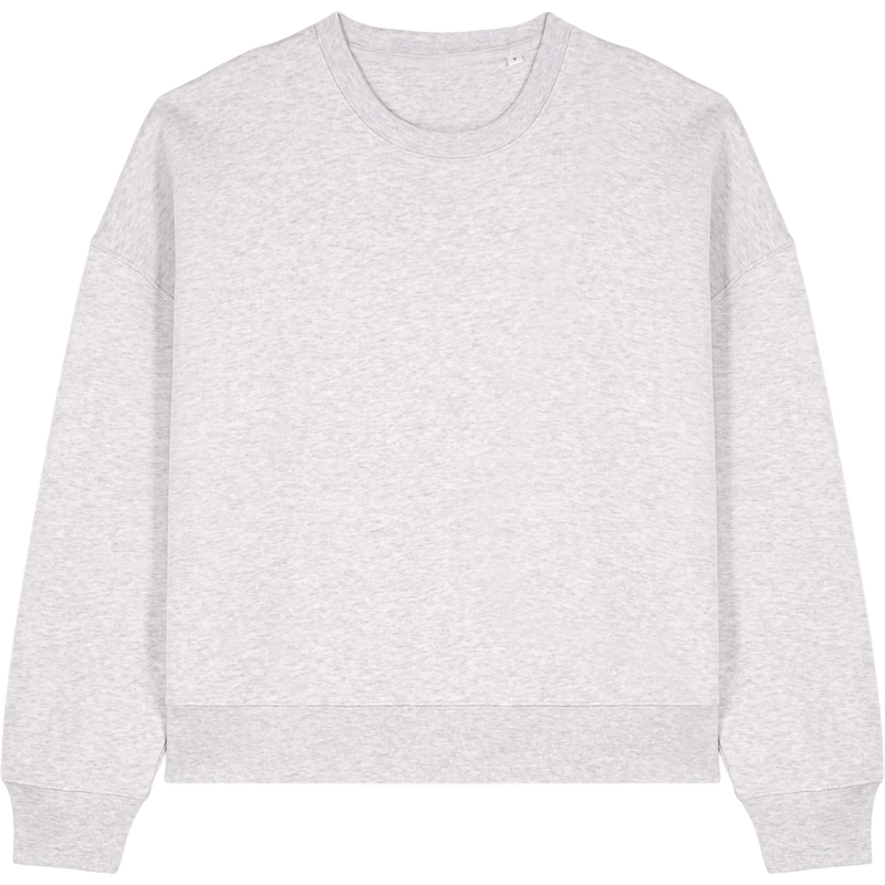 Sweat femme Stella Alma à plat, coloris Cool Heather Grey