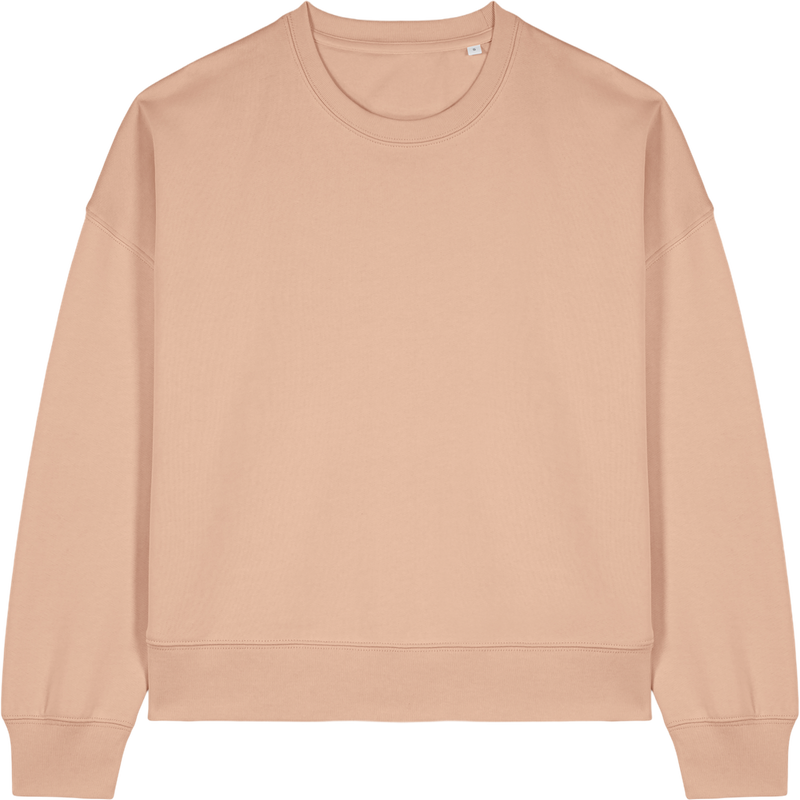 Sweat femme Stella Alma à plat, coloris Fraiche Peche