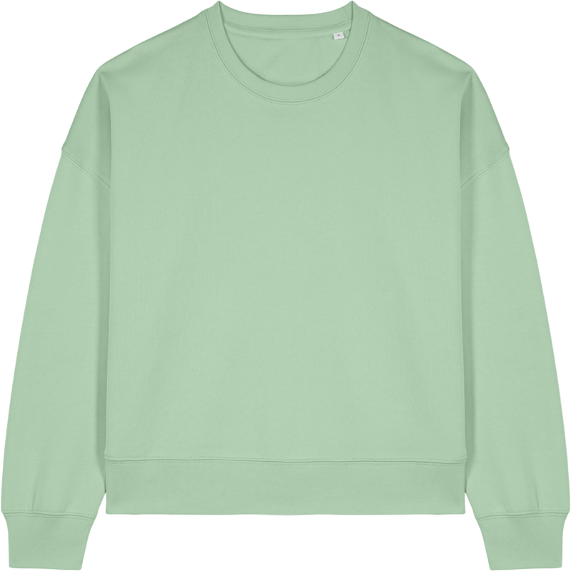 Sweat femme Stella Alma à plat, coloris Misty Jade