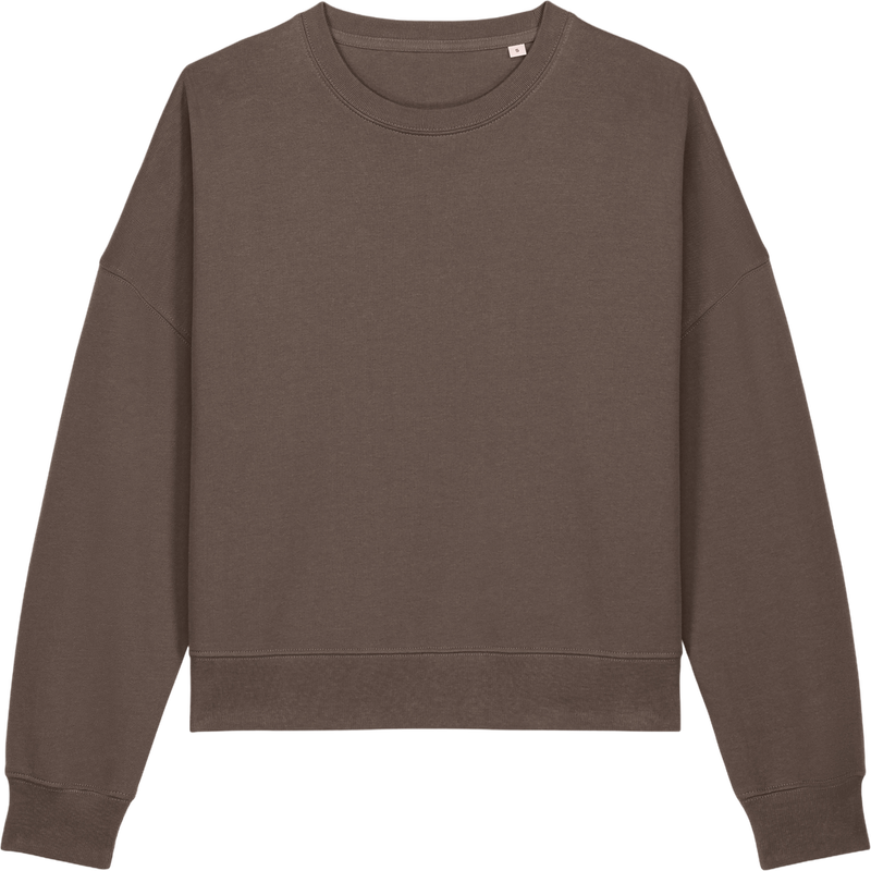 Sweat femme Stella Alma à plat, coloris Mocha