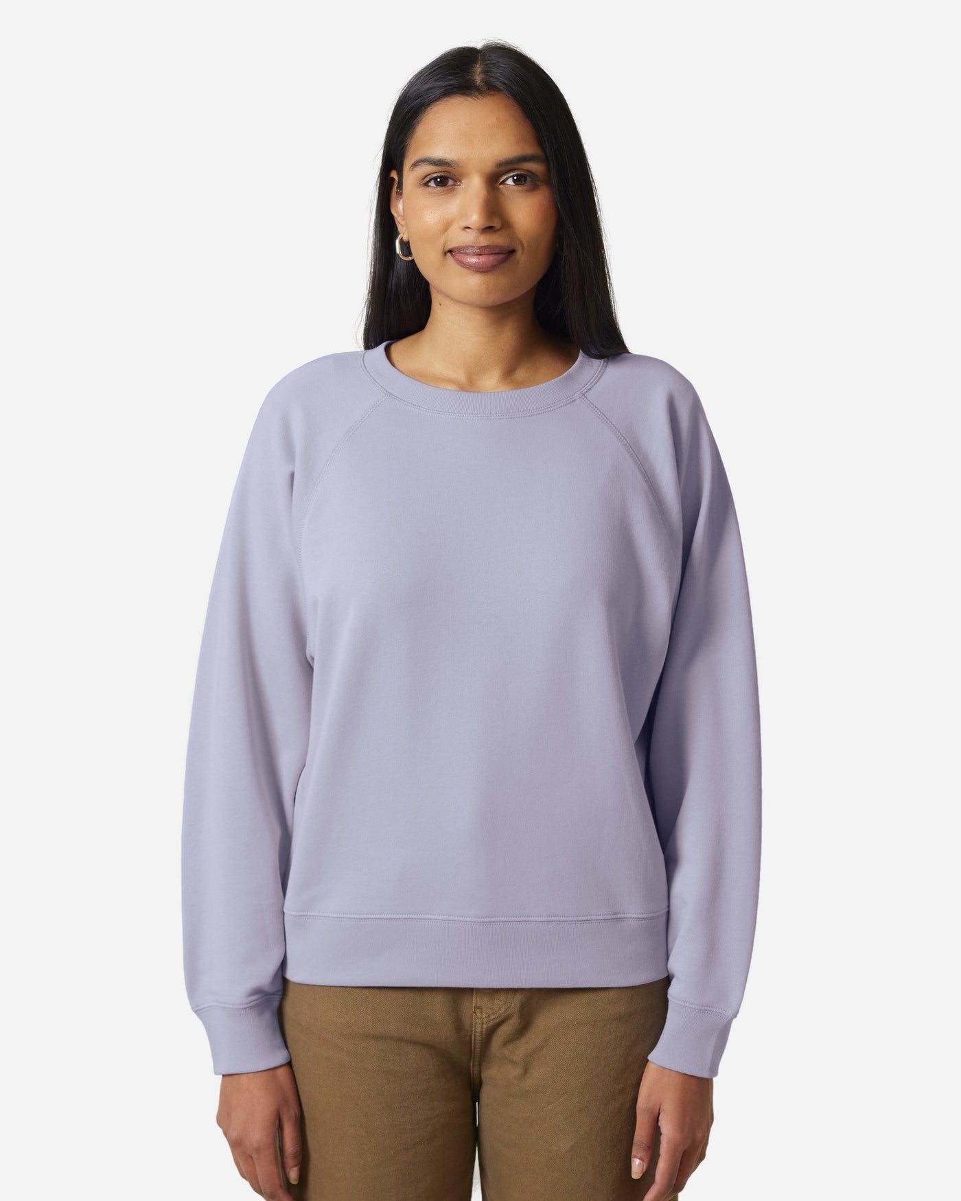 Sweat femme Stella Clara porté, coloris Lavender