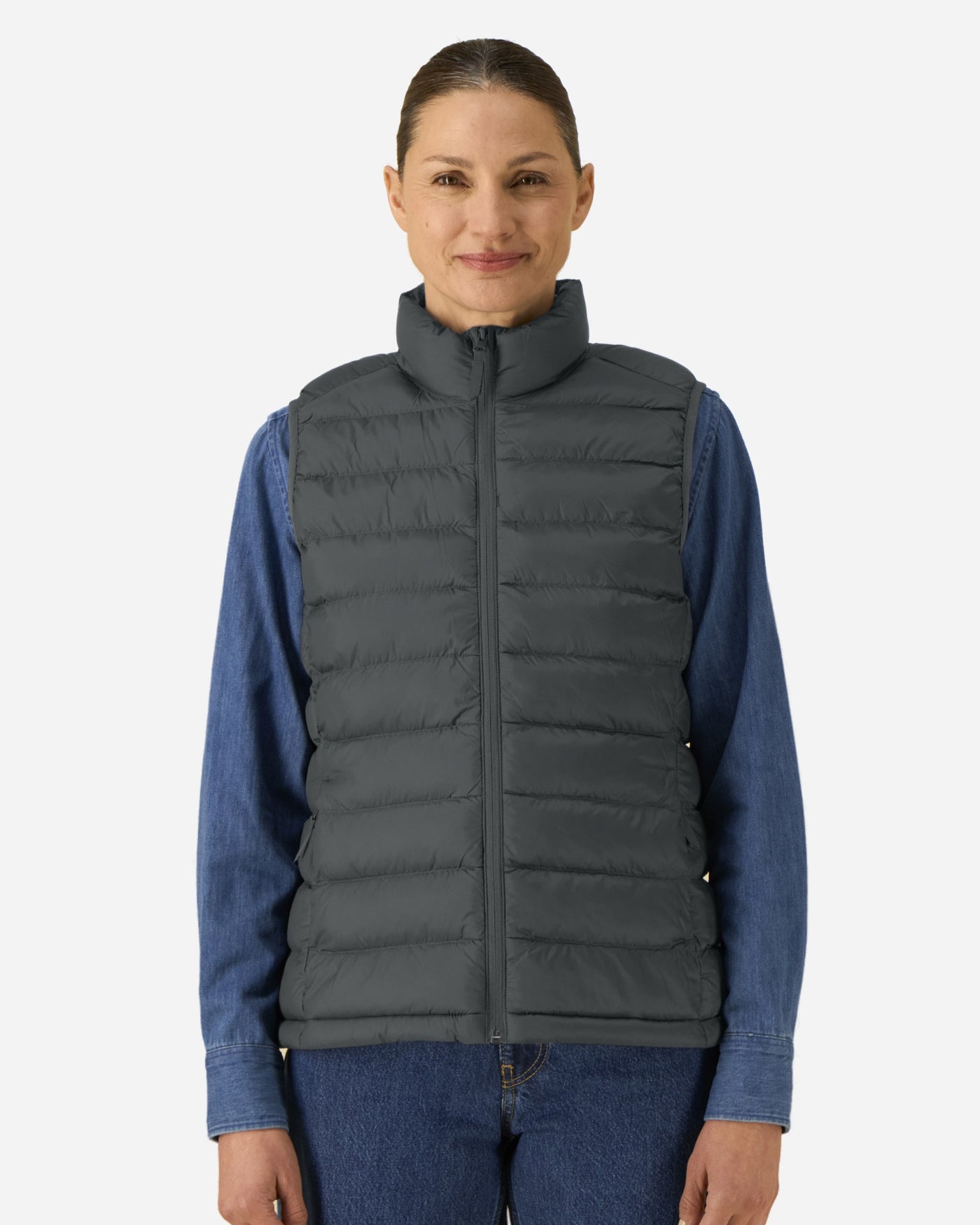 Doudoune sans manches femme Stella Climber 2.0 porté, coloris Anthracite