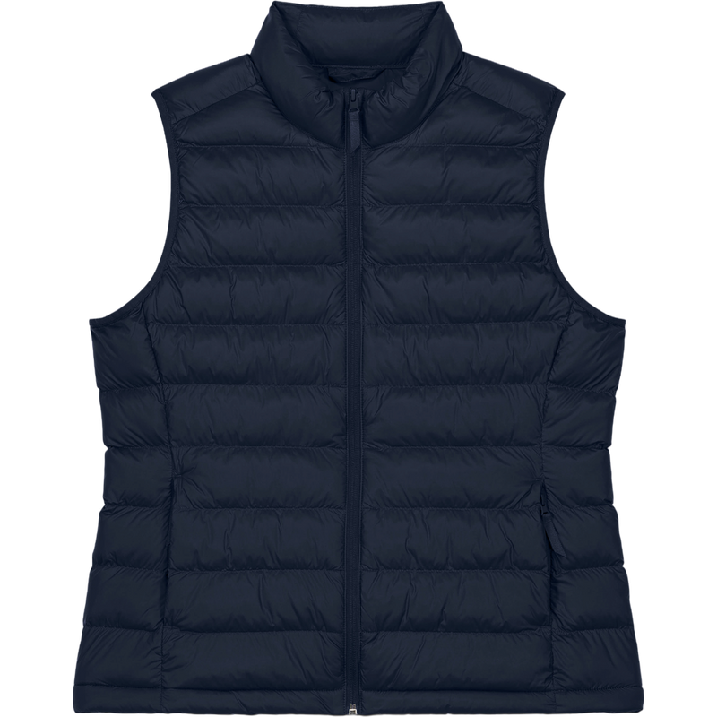 Doudoune sans manches femme Stella Climber 2.0 à plat, coloris French Navy