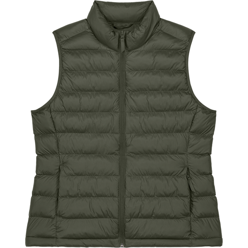 Doudoune sans manches femme Stella Climber 2.0 à plat, coloris Khaki