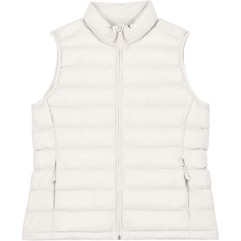 Doudoune sans manches femme Stella Climber 2.0 à plat, coloris Off White