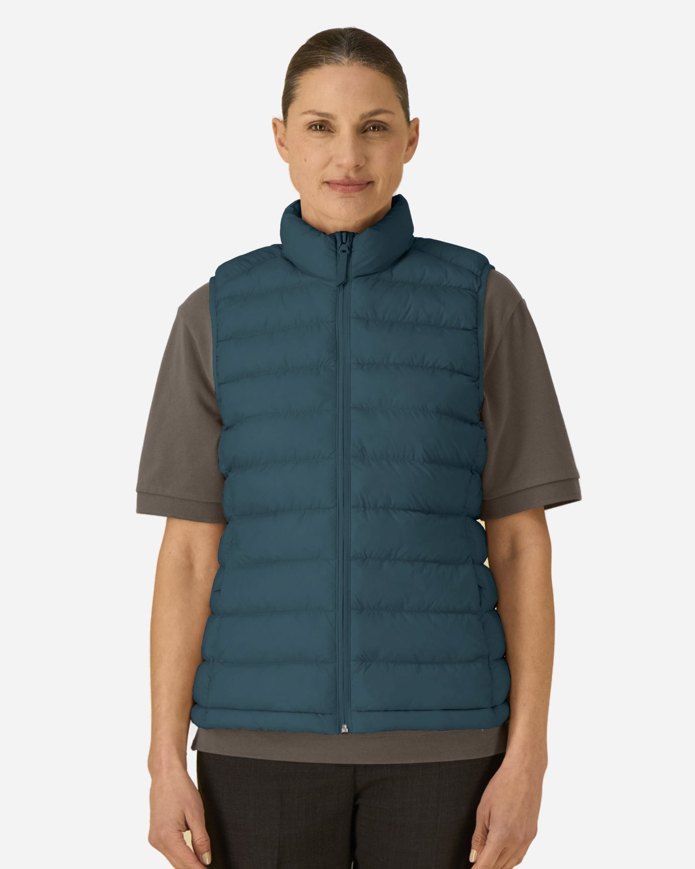 Doudoune sans manches femme Stella Climber 2.0 porté, coloris Stargazer