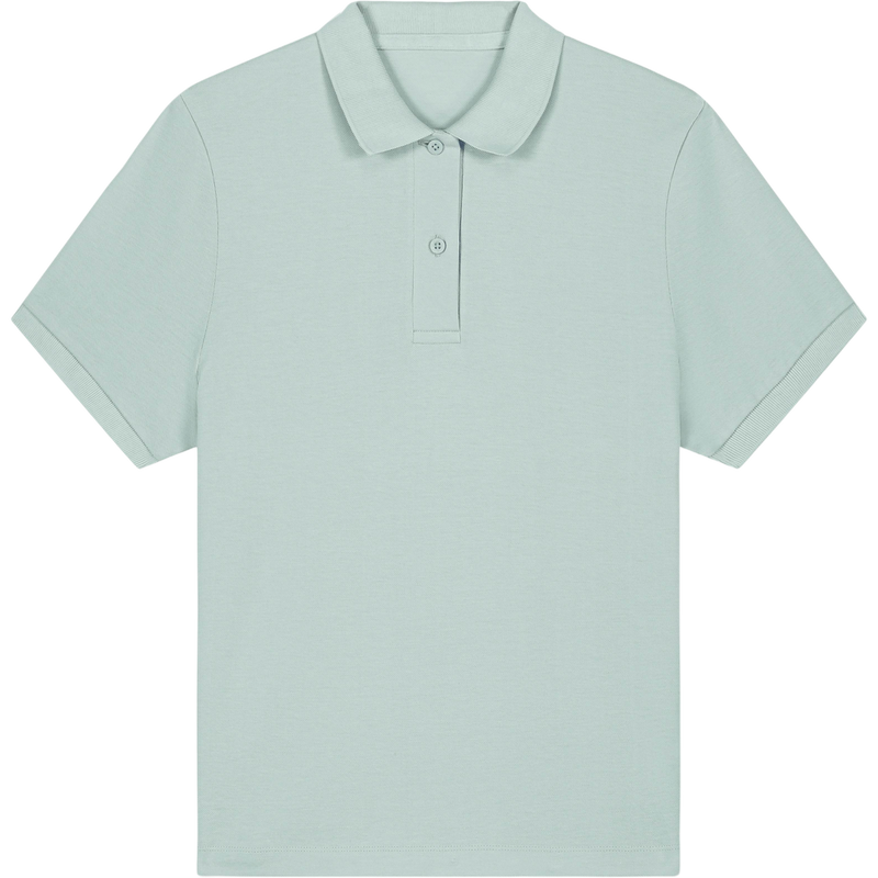 Polo femme Stella Coaster à plat, coloris Caribbean Blue