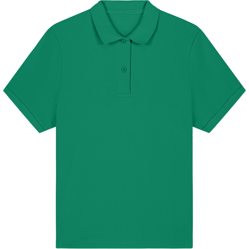 Polo femme Stella Coaster à plat, coloris Verdant Green