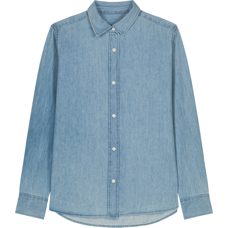 Chemise en jean femme Stella Denim Shirt à plat, coloris Light Wash