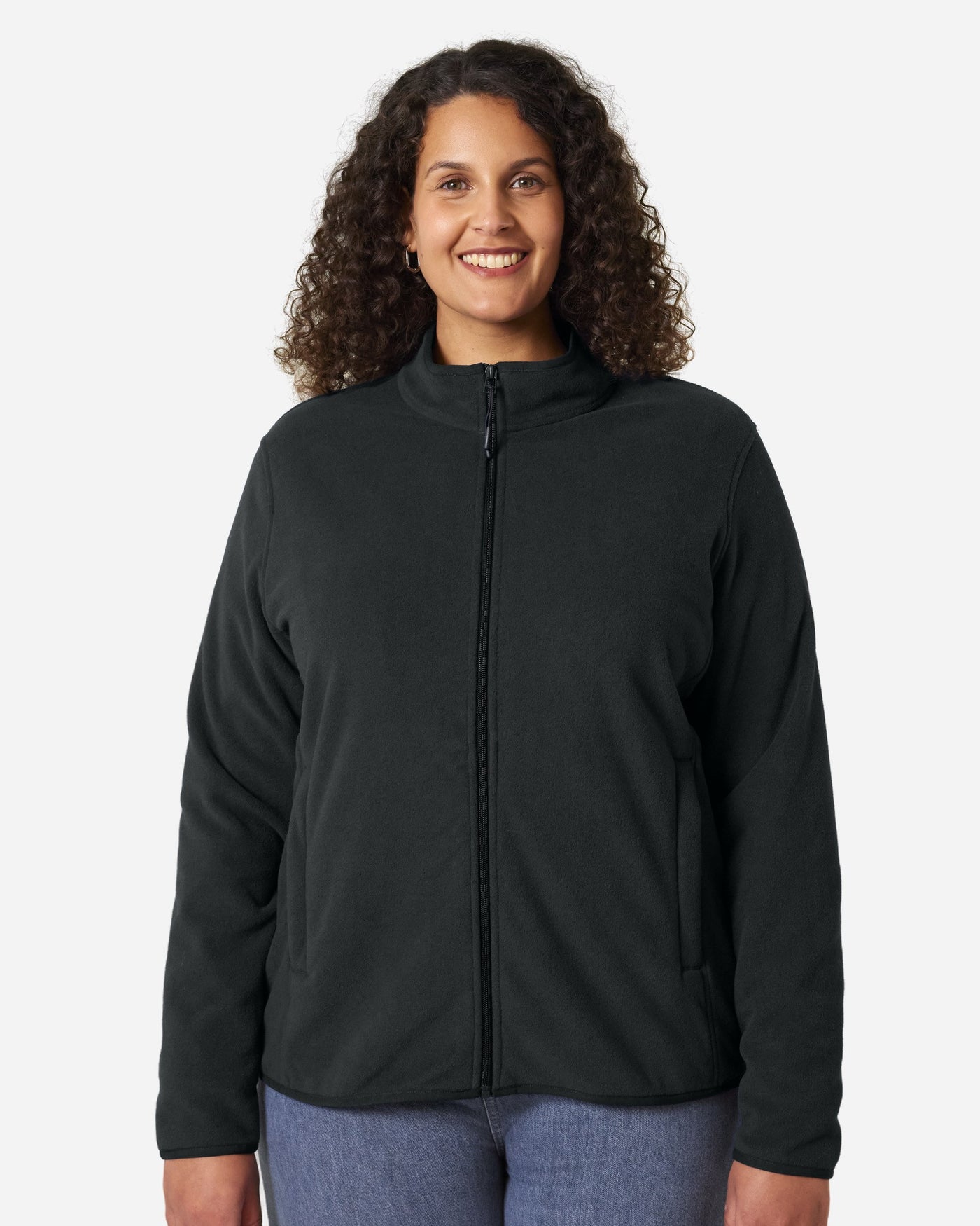 Veste polaire femme Stella Guider porté, coloris Black