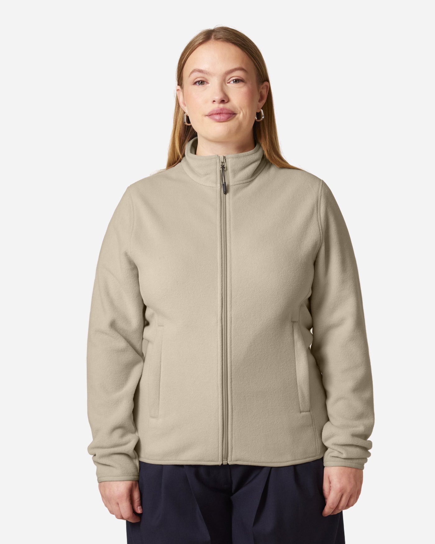 Veste polaire femme Stella Guider porté, coloris Desert Dust